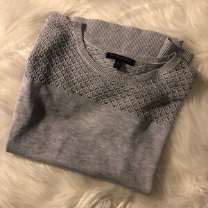 banana republic gray short sleeve sweater